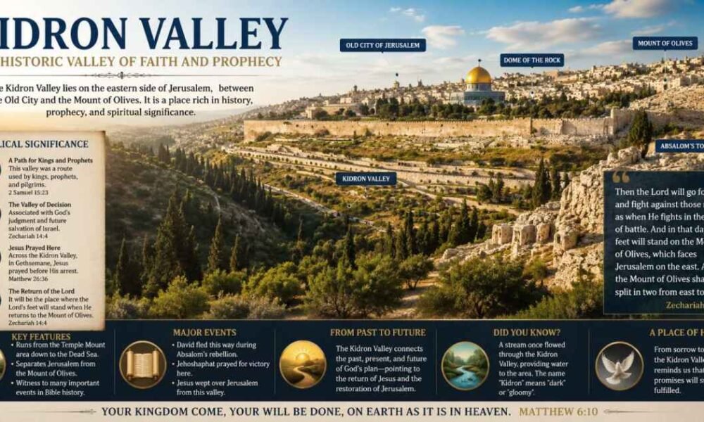 Kidron Valley : The Complete Guide to Its Biblical History, Location, Prophecy, and Spiritual Significance