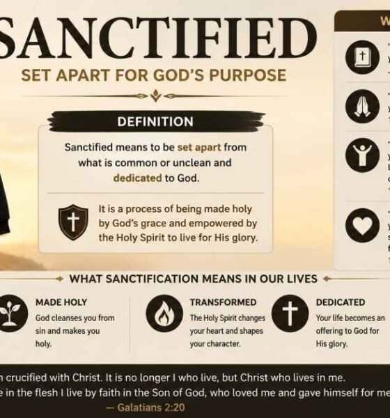 Sanctified Definition : Biblical Meaning, Process, and Spiritual Significance