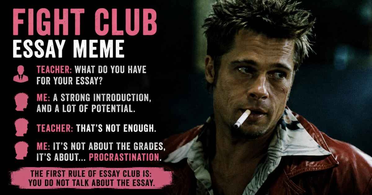 The Paradox of the Punchline: Deconstructing the "Fight Club Essay Meme"
