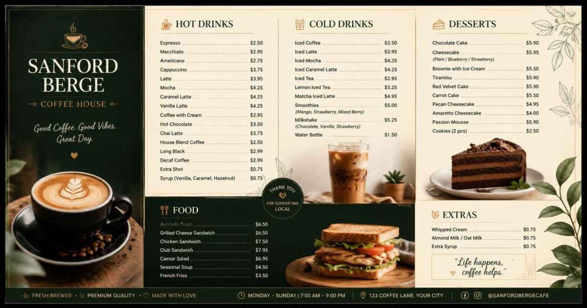 sanctified definition How to Create a Cafe Menu That Keeps Customers Coming Back